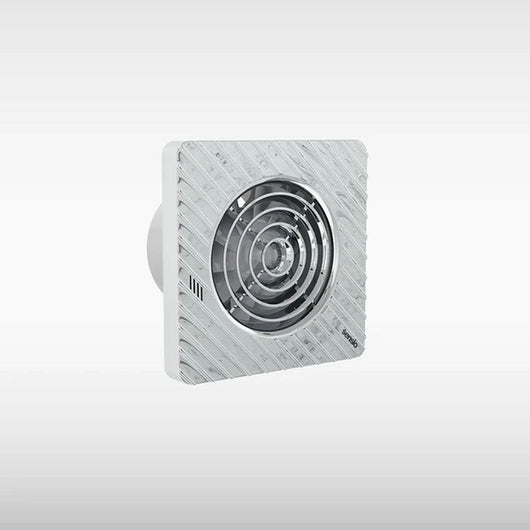  Drax Extractor Fan with Run Timer & Humidistat - 158 x 158 - Chrome