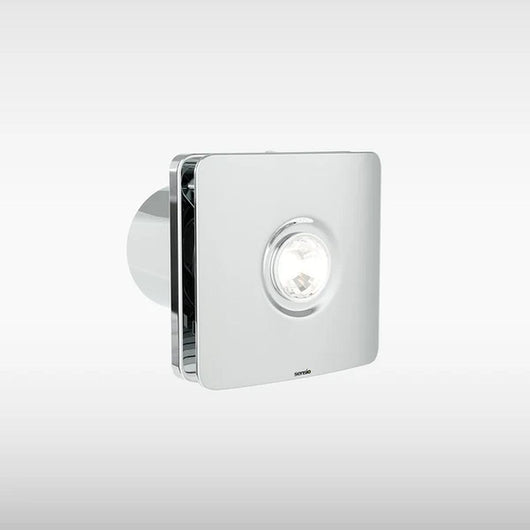  Remy Low volume Extractor Fan with GU10 Downlight - 150 x 150 - Chrome