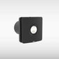 Remy Low volume Extractor Fan with GU10 Downlight - 150 x 150 - Black