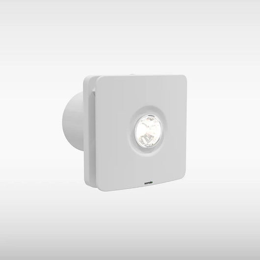  Remy Low volume Extractor Fan with GU10 Downlight - 150 x 150 - White