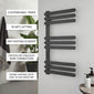 SDG Selecta Electric Smart 1200x500 Towel Rail - Black