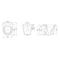 LECICO Shani Round Rimless Sanitaryware - Wall Hung Pan