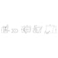 LECICO Shani Square Rimless Sanitaryware - Back To Wall Pan