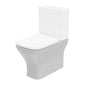 LECICO Shani Square Rimless Sanitaryware - Close Coupled Closed Back Pan