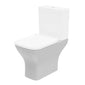 LECICO Shani Square Rimless Sanitaryware - Close Coupled Open Back Pan