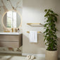 SDG Singola 12V Electric Towel Rail 450mm - Brushed Brass