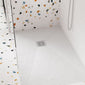 Square Shower Waste Chrome Top