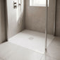 Square Shower Waste White Top