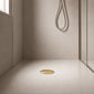 Fast Flow 90mm Shower Waste - White/Brushed Brass