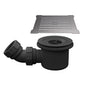Hudson Reed Square Shower Waste Brushed Pewter Top - welovecouk