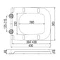 LECICO Zara Square - Soft Close Sandwich Seat
