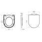 LECICO Zara Round - Soft Close Wrapover Seat
