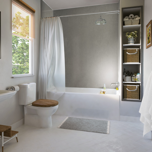  Pearl Grey Bathroom Wall Panels