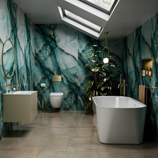 Onyx Ocean Bathroom Wall Panels