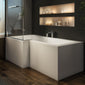 Trojan Berg L Shape Shower Bath 1500 x 850 x 700 Standard Finish - Left - welovecouk