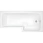 Trojan Berg L Shape Shower Bath 1500 x 850 x 700 Premier Finish - Right - welovecouk