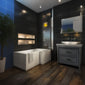 Trojan Berg L Shape Shower Bath 1500 x 850 x 700 Premier Finish - Right - welovecouk