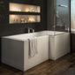 Trojan Berg L Shape Shower Bath 1500 x 850 x 700 Premier Finish - Right - welovecouk