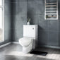 Blend 600 x 355mm W.C. Unit - Matt White with Back to Wall Toilet - welovecouk