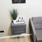 Henbury 600mm Wall Mount Vanity Unit - Matt Grey - welovecouk