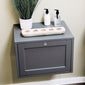 Henbury 600mm Wall Mount Vanity Unit - Matt Grey - welovecouk