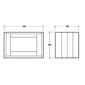 Henbury 600mm Wall Mount Vanity Unit - Country White - welovecouk