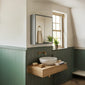 Henbury 800mm Double Door Mirror Cabinet - Matt Grey - welovecouk