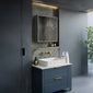 Henbury 800mm Double Door Mirror Cabinet - Matt Grey - welovecouk