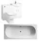 Serene Foundation Straight Double Ended Bath Suites 1700 x 750 with Vanity & WC