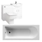 Serene Foundation Straight Single Ended Bath Suites 1700 x 750 with Vanity & WC