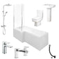 Serene 1600 L-Shaped Complete Shower Bathroom Suite