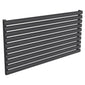 Reina Nevah Single Horizontal Steel Radiator 590 x 1200 - Anthracite