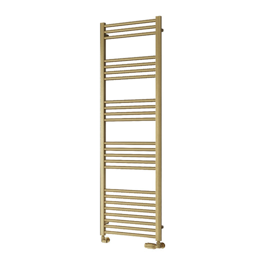  Reina Ottone Vertical Heated Towel Rail - 1600 x 500mm - Brushed Brass