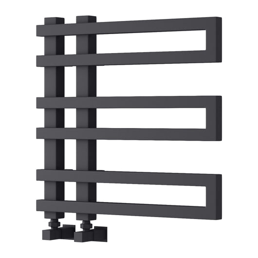  Reina Pietra Vertical Designer Heated Towel Rail - 530 x 530mm - Anthracite