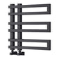 Reina Pietra Vertical Designer Heated Towel Rail - 530 x 530mm - Anthracite - welovecouk