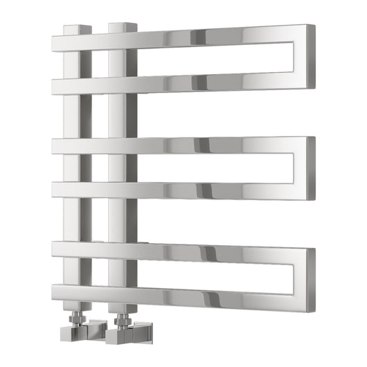  Reina Pietra Vertical Designer Heated Towel Rail - 530 x 530mm - Chrome