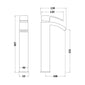 Nuie Vibe High Rise Mixer - Chrome - welovecouk