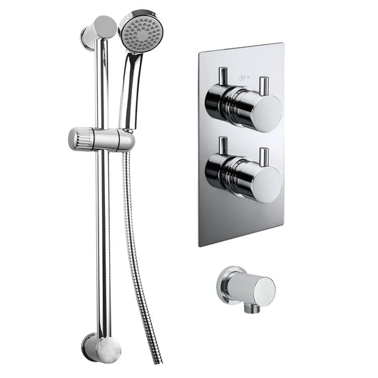  Trisen Acksor Concealed Thermostatic Shower Set - Chrome - welovecouk