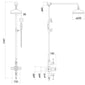Trisen Shalma Traditional Exposed Thermostatic Shower Set - welovecouk