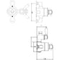 Hudson Reed White Topaz Twin Thermostatic Shower Valve - Brushed Pewter - welovecouk