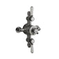 Hudson Reed White Topaz Triple Thermostatic Shower Valve - Brushed Pewter - welovecouk