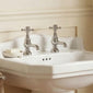 Trisen Formby 2-Tap-Hole Crosshead Basin Pillar Taps - welovecouk