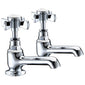 Trisen Wisley 2 Tap Hole Basin Taps - Chrome - welovecouk