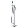 Trisen Warley Waterfall Freestanding Bath Shower Mixer - Chrome - welovecouk