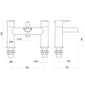 Trisen Ganton Basin Mono and Bath Shower Mixer Tap Pack