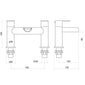 Trisen Ganton Basin Mono and Bath Filler Tap Pack - welovecouk