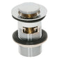 Trisen Pop Up Slotted Basin Waste - Chrome - welovecouk