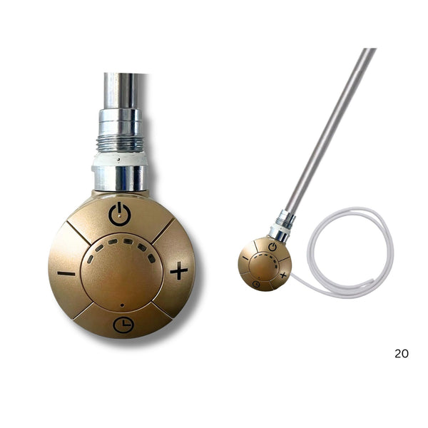 Digital Thermostat Heating Element 600w - Brushed Brass | welovecouk