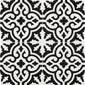 Timeless Black / White Square Ceramic Tile
