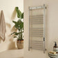 SDG Toro Electric Smart 1500x500 Towel Rail - Brushed Nickel